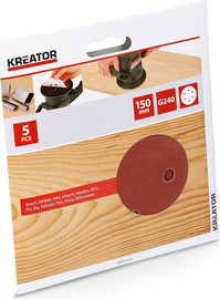 Varo נייר ליטוש 5 יחידות קוטר 150 מ"מ KRT231009  G240